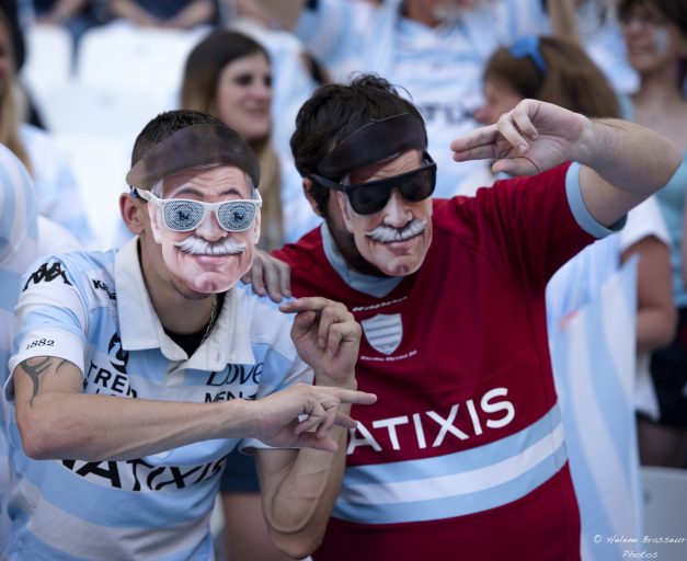 Belle fête dans les tribunes du stade Vélodrome de Marseille