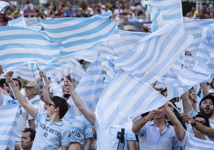 Belle fête dans les tribunes du stade Vélodrome de Marseille