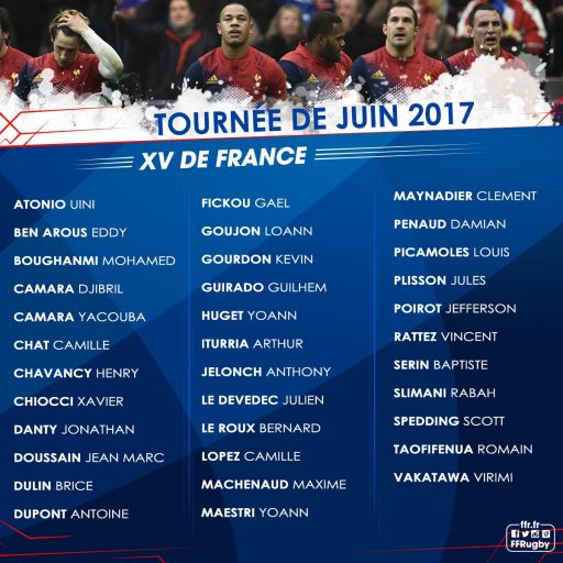 Tournée de juin 2017