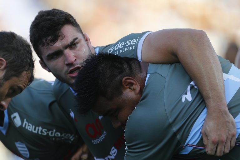 Teddy baubigny et Viliamu Afatia - Aviron Bayonnais - Racing 92