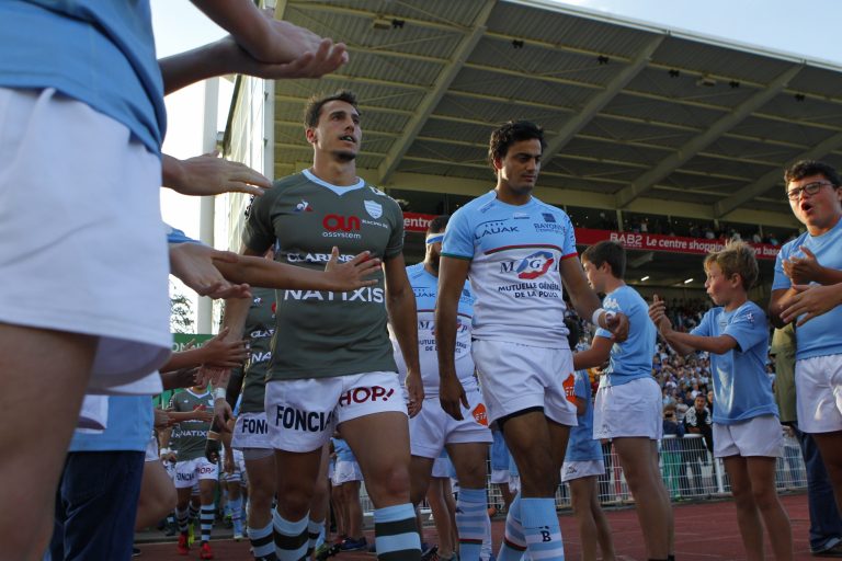 Juan Imhoff, capitaine des Ciel et Blanc lors du match face à l'Aviron Bayonnais