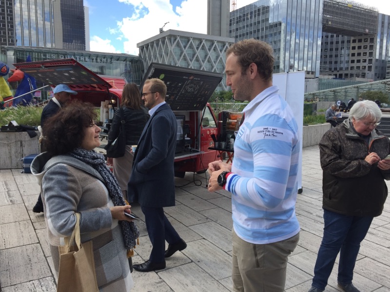 Antonie Claassen à la rencontre des supporters