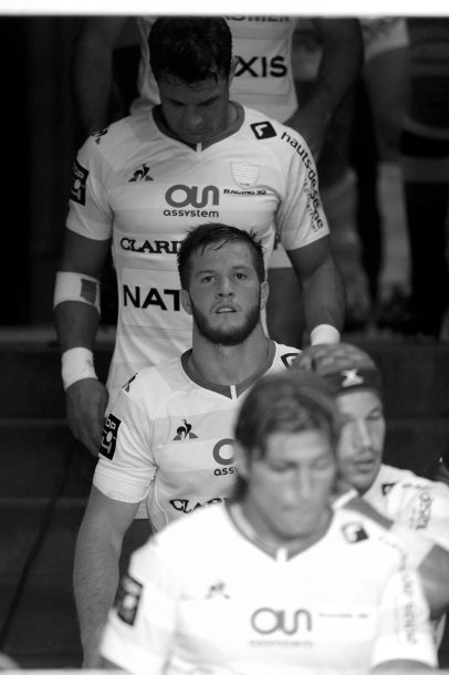 Racing 92 vs Castres Olympique - Louis Dupichot avant le rentrer sur la pelouse