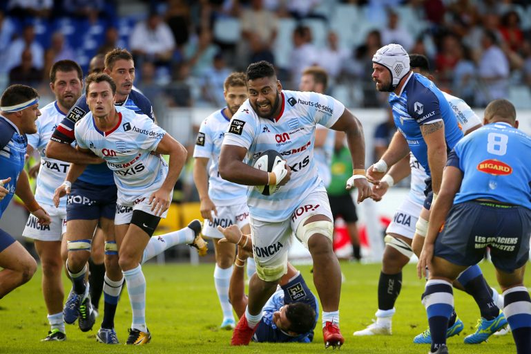 Racing 92 vs Castres Olympique - Edwin Maka transperce la défense castraise