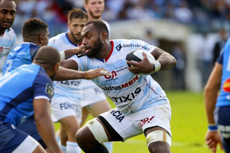 Racing 92 vs Castres Olympique - Leone Nakarawa dans la défense castraise