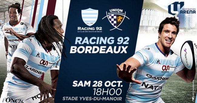 R92 vs UBB - Tous à Colombes pour recevoir les Bordelais !

