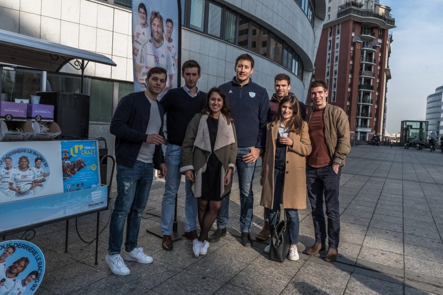 Patricio Albacete avec les etudiants du pôle Leonard de Vinci