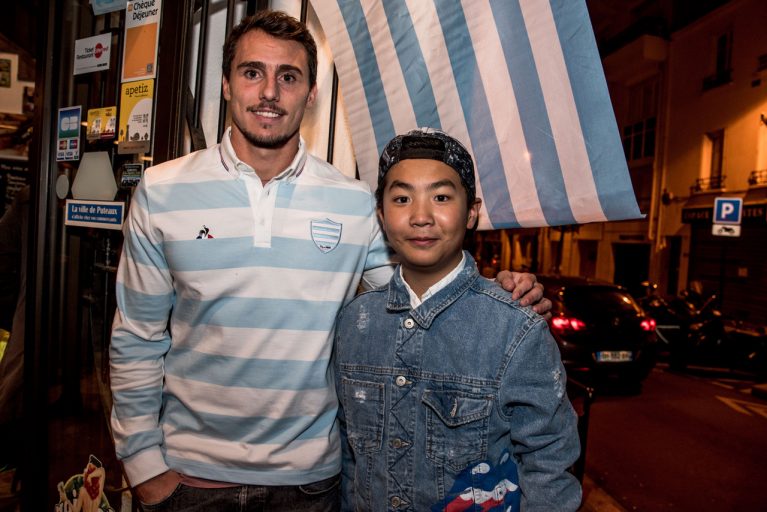 Juan Imhoff à la rencontre des supporters au Longchamps