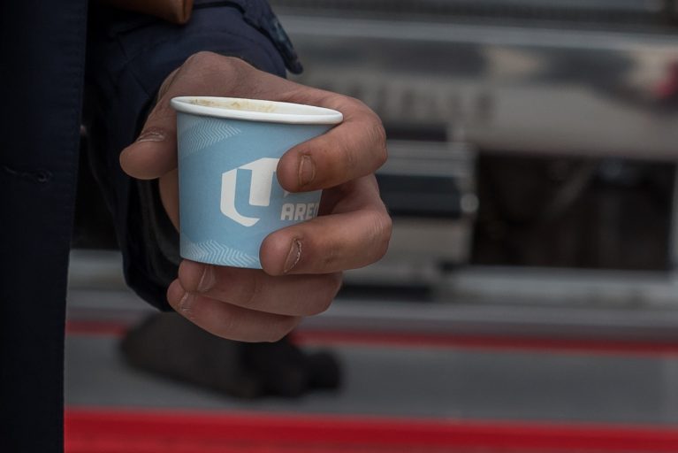 Un café avec les Ciel et Blanc à la Défense !