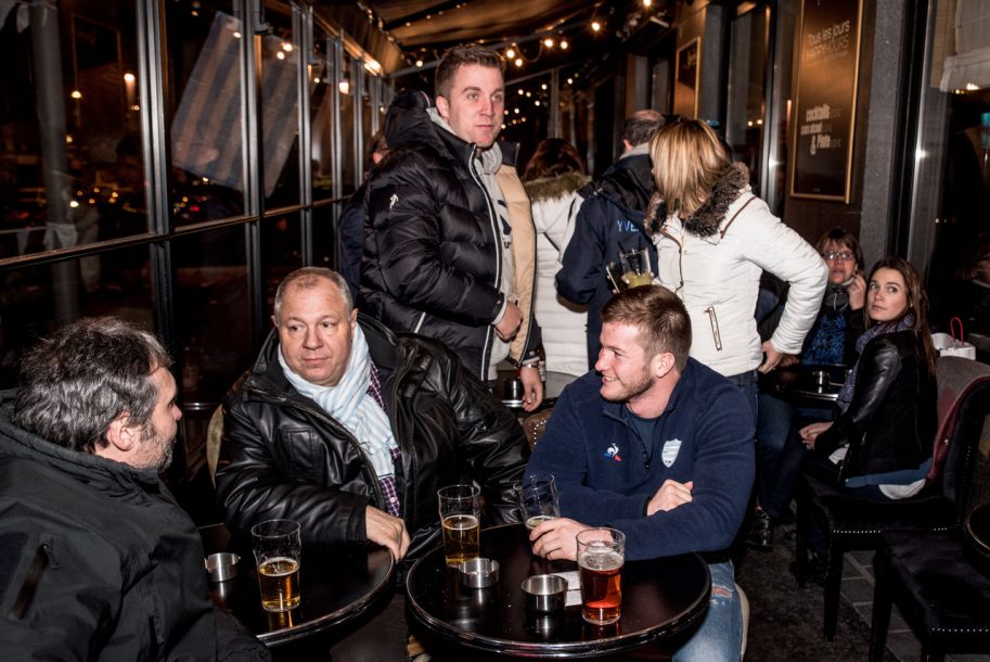 Soirée conviviale hier soir à l'Iguana avec Louis Dupichot et les supporters Ciel et Blanc