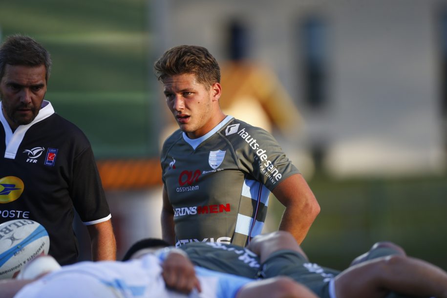 Antoine Gibert lors du match amical Bayonne vs Racing en aout