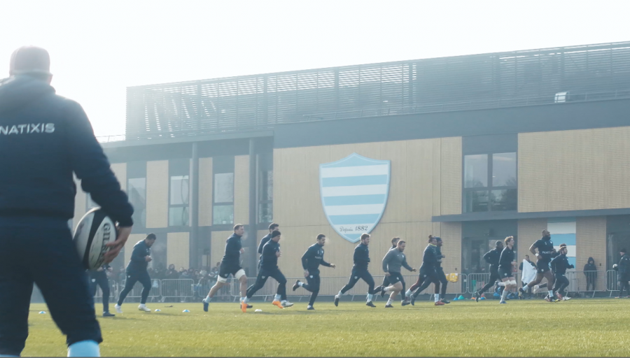 Entrainement du Racing sous le soleil