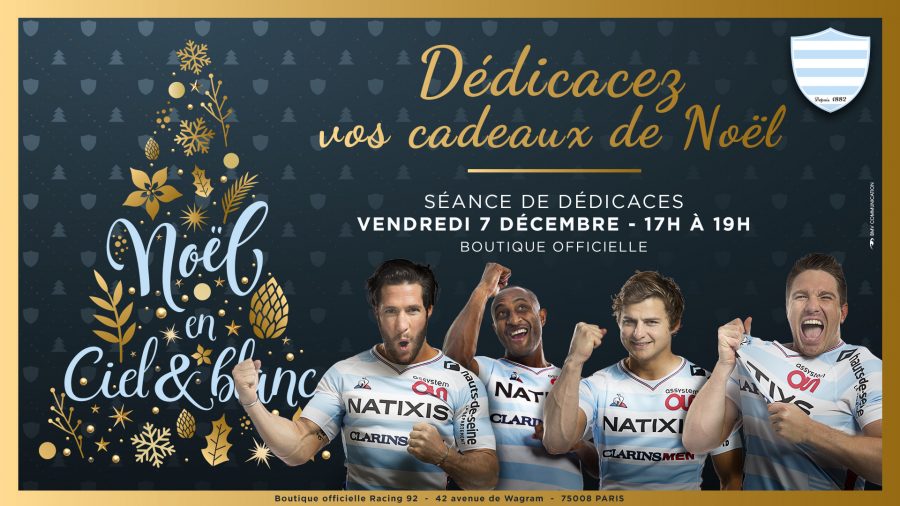 Dédicace des joueurs du Racing 92