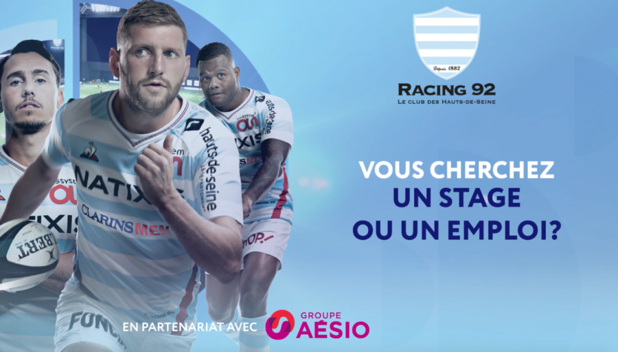 Le Racing 92 et Aésio vous aident à trouver un emploi !