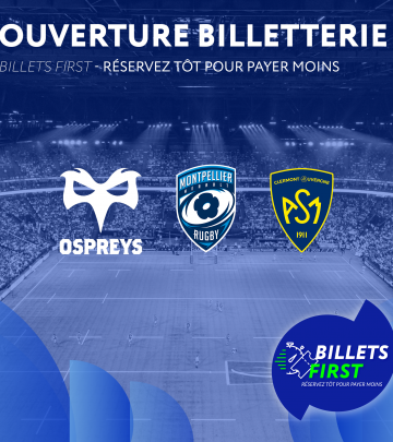 BILLETS FIRST - Reservez plus tôt pour payer moins !