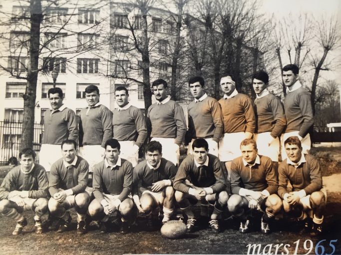 1965 : Inchauspe, Pujol, Conquet, Paillassa, Esponda, Bourratiere, Dejean, Boize, Cazenave, Ducamp, Pla, Debet, Bassagaitz, Lagrange, Tillot, Premiere, Jean Bouin, Clermont