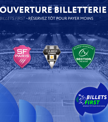 BILLETS FIRST - Réservez plus tôt pour payer moins !