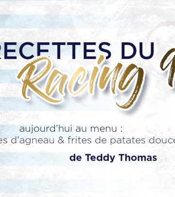 Les Recettes du Racing 92 - Côtelettes d'agneau & frites de patates douces de Teddy Thomas