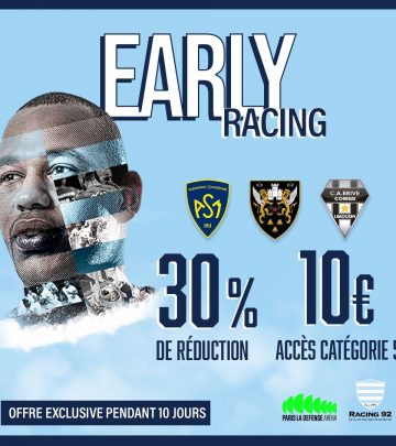 EARLY : Profitez de -30% sur les premiers matchs de 2022