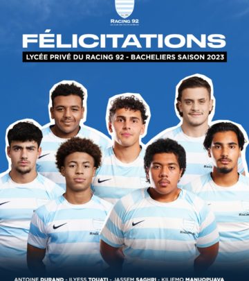 100 % de réussite -  Baccalauréat, lycée privé Racing 92