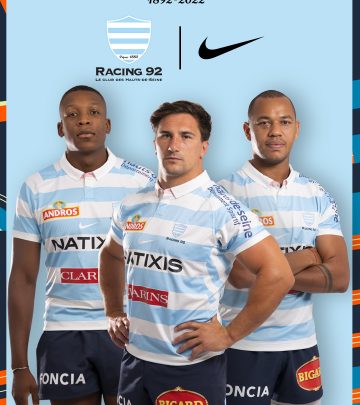 Le Racing 92 présente ses nouveaux maillots pour la saison 2022-2023