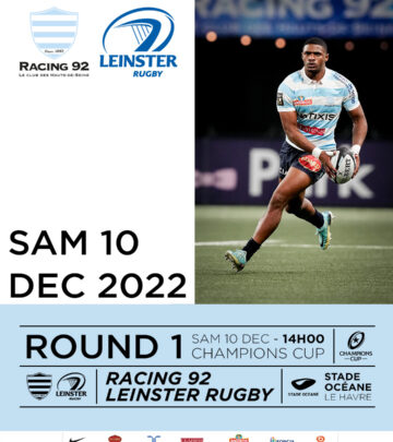 Racing 92 v Leinster Rugby : les infos
