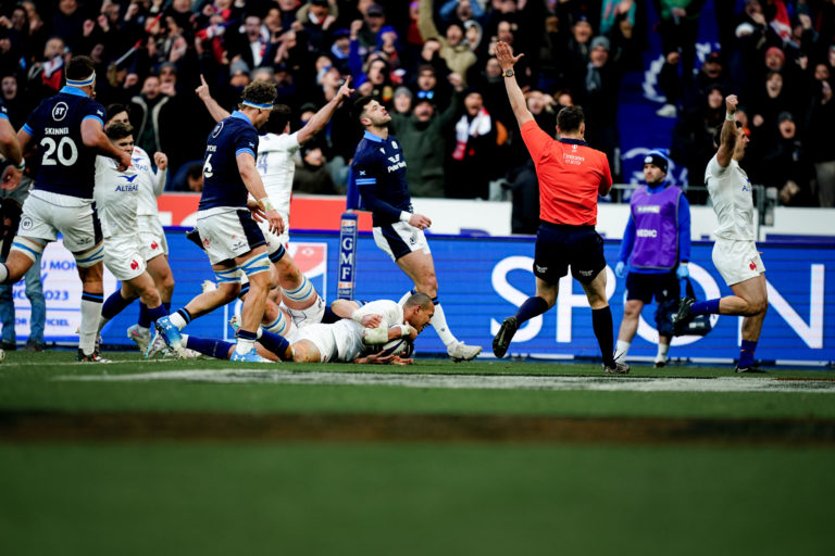 Gaël Fickou lors du match France-Ecosse en février 2023