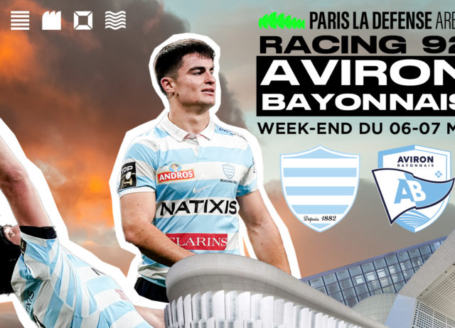Racing 92 v Aviron Bayonnais - Rencontre en Ciel et Blanc