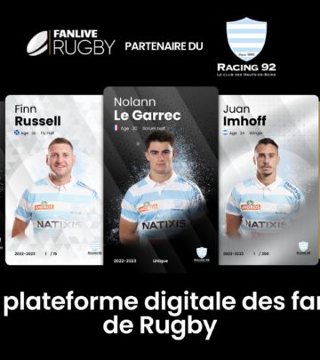 FANLIVE RUGBY ET LE RACING 92 ANNONCENT LEUR PARTENARIAT