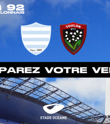 R92 v RCT - Préparez votre venue au Stade Océane !