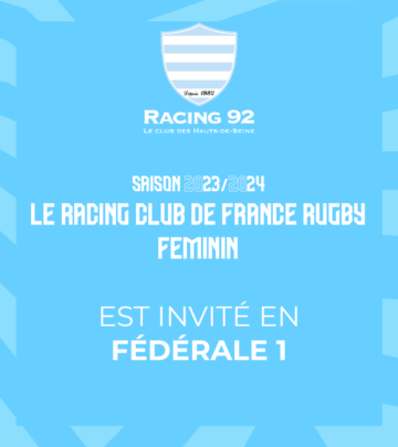 Le Racing Club de France Rugby Féminin en Fédérale 1 !