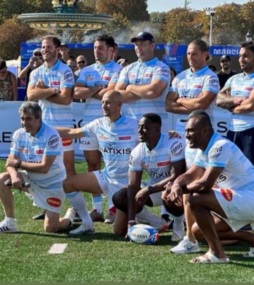 Les anciens joueurs du Racing 92 étaient présents au Village Rugby