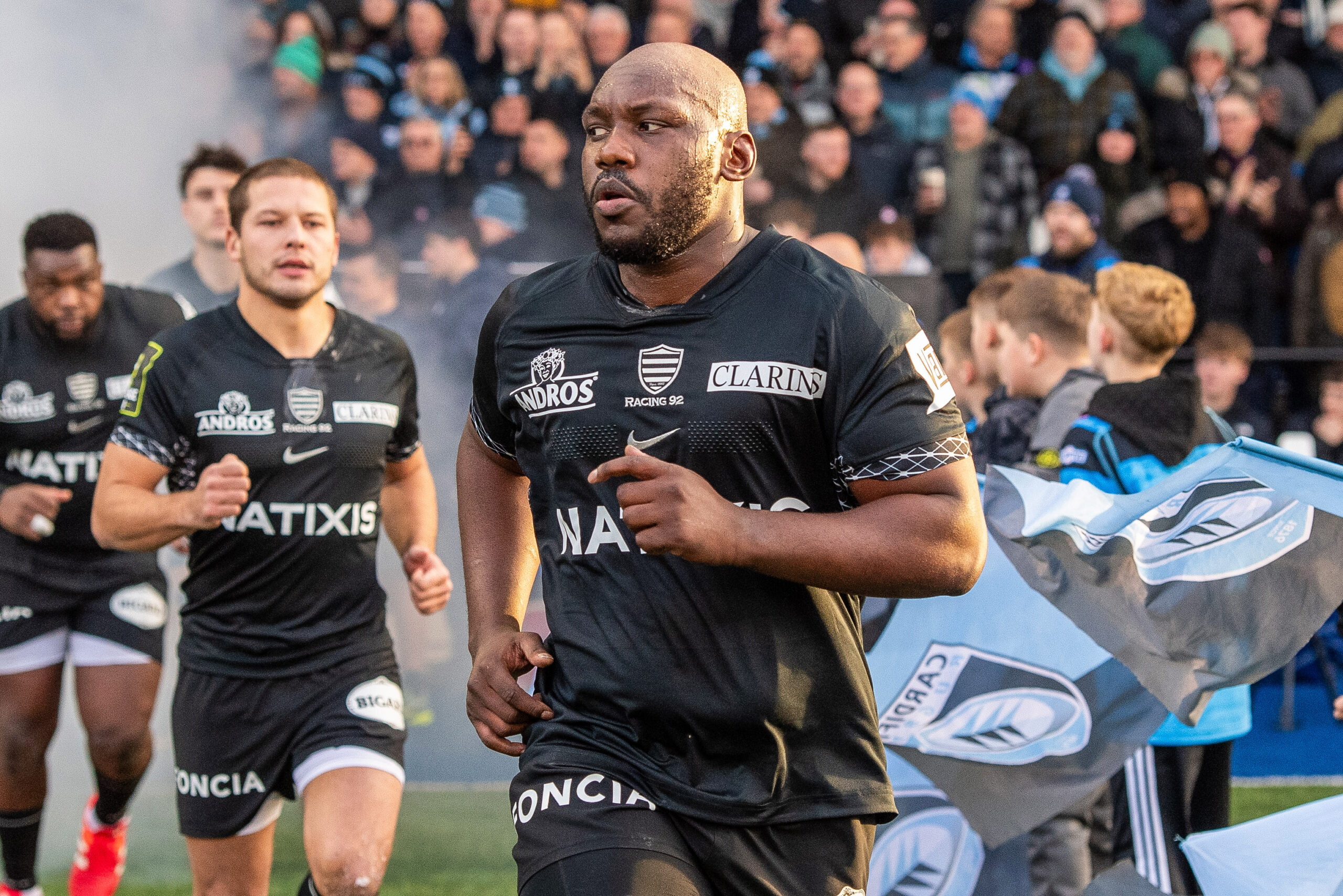 Jordan Josephface à cardiff rugby lors de la dhallenge cup face à cardiff