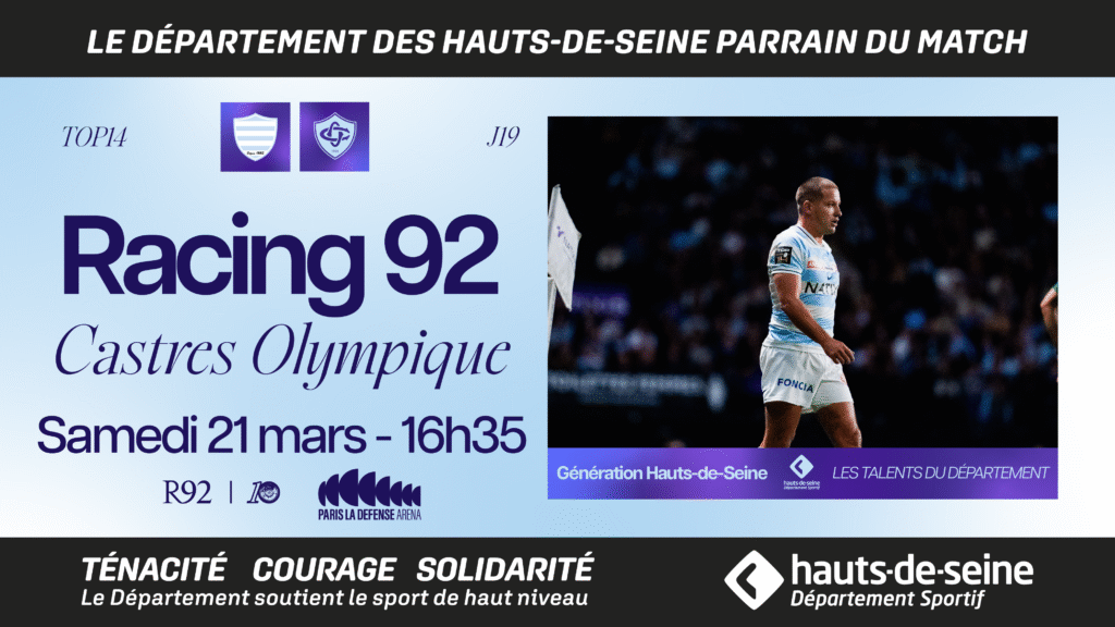 AFFICHE RACING 92 CASTRES OLYMPIQUE