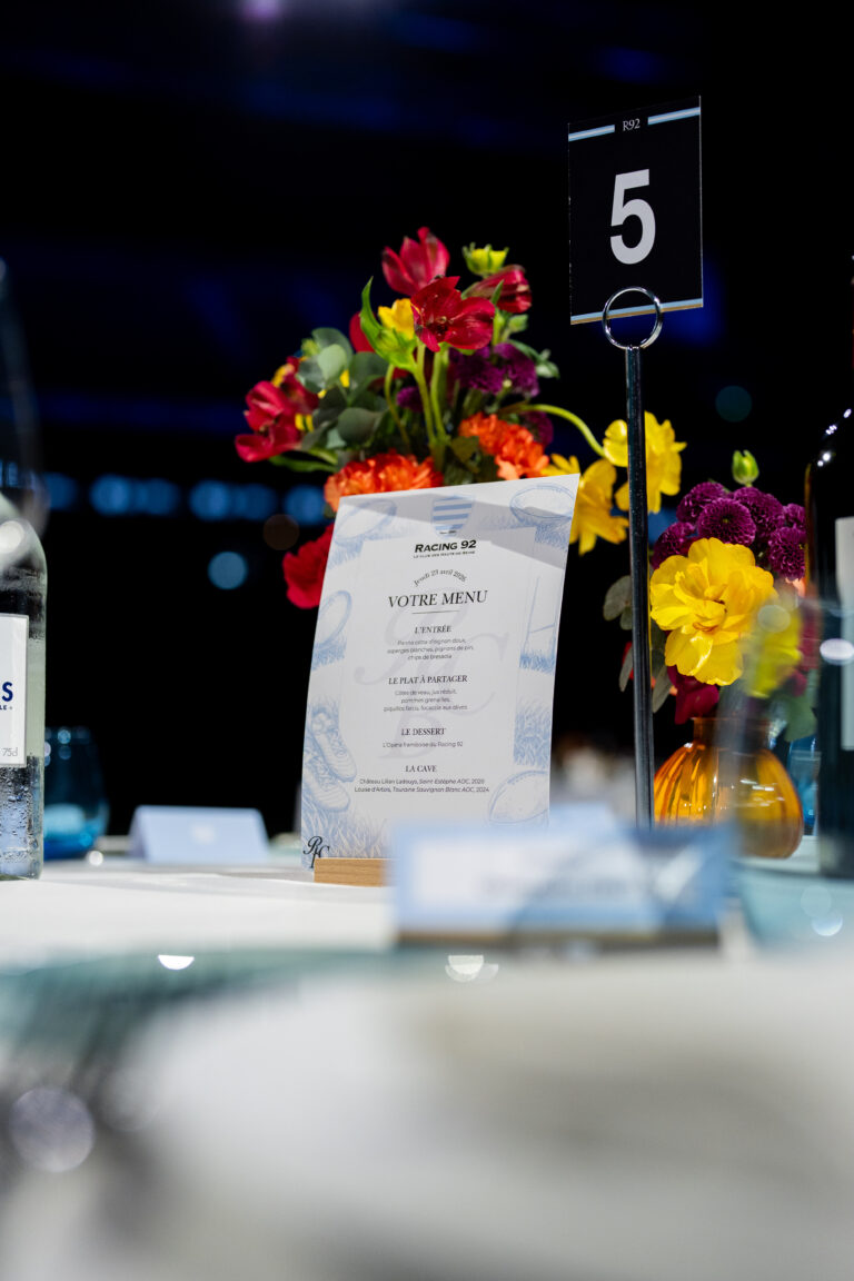 diner racing business club paris la défense arena racing 92