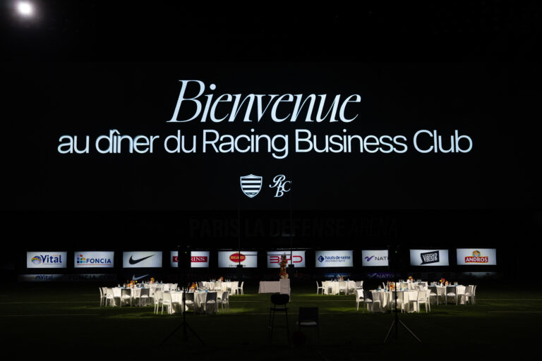 diner racing business club paris la défense arena racing 92