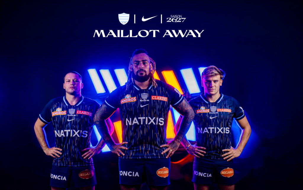 racing 92 nike maillot away 26-27