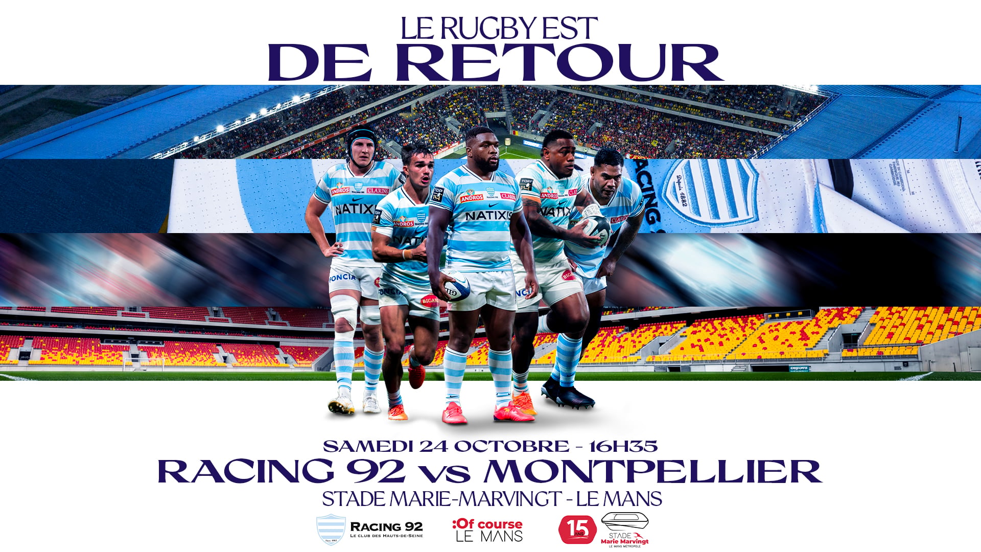 racing 92 Montpellier H Rugby le mans
