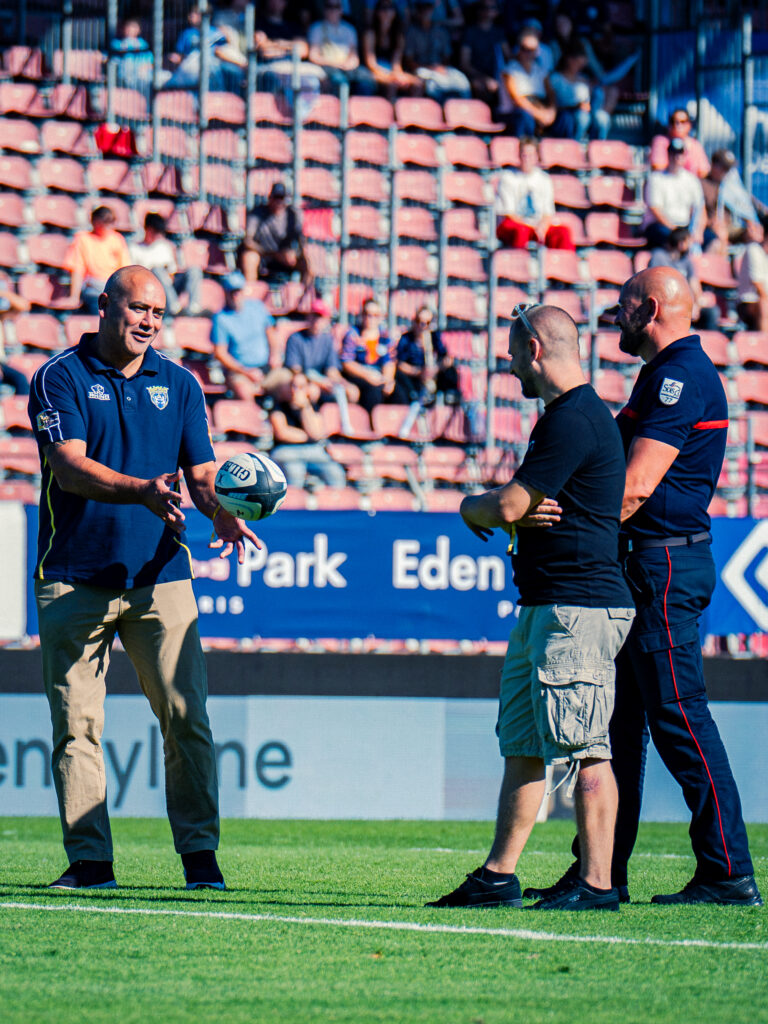coup d'envoi fictif pompier racing 92