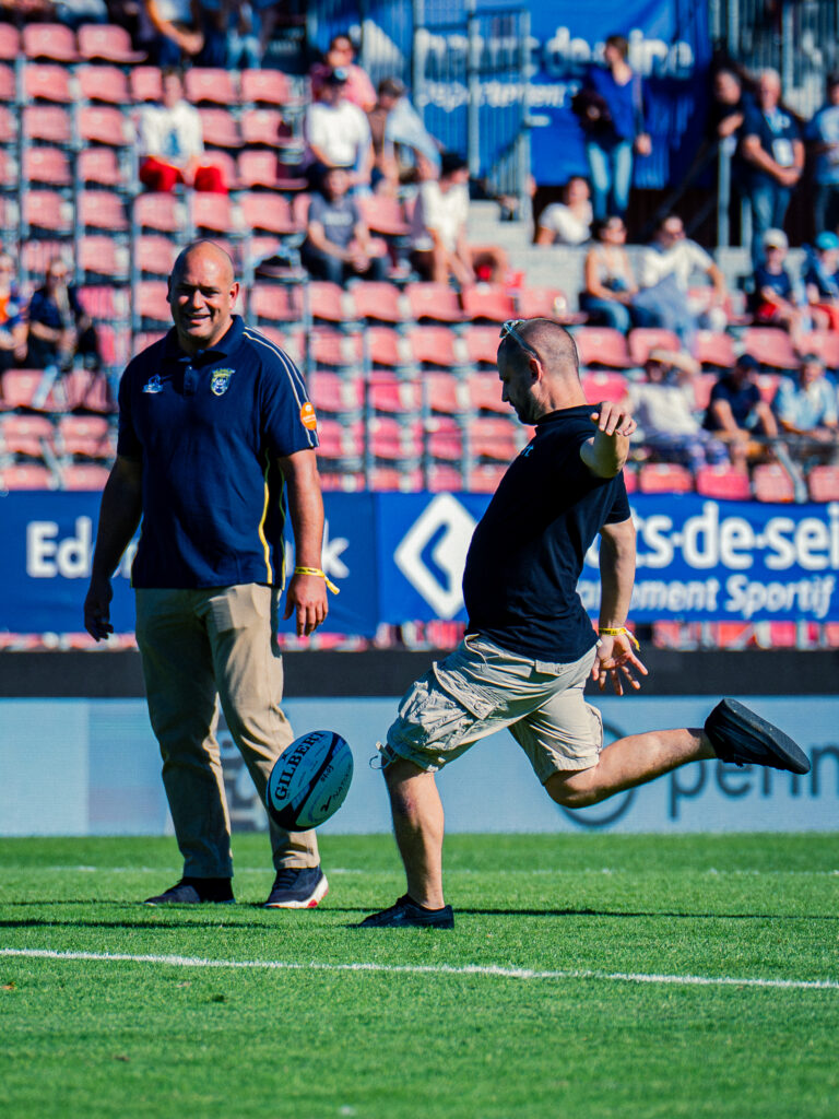 coup d'envoi fictif pompier racing 92